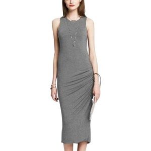 BANANA REPUBLIC Ruched Jersey Midi Dress, Size SP